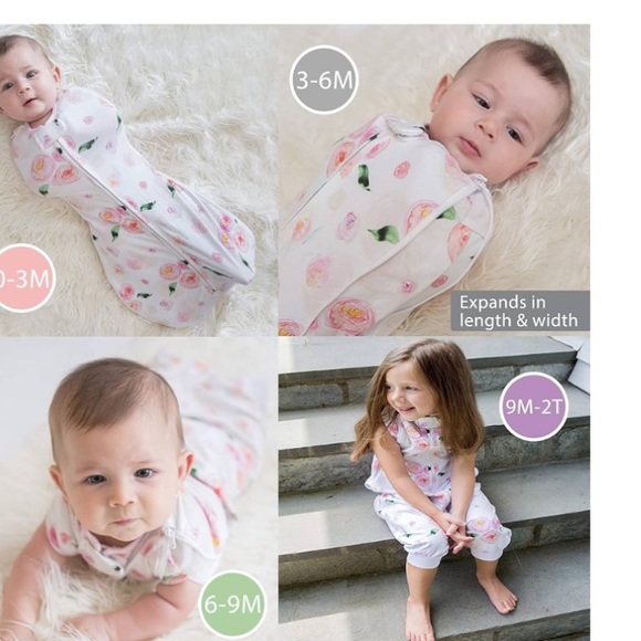 Woombie Grow with Me Baby Swaddle with Leggies, Buzzy Cars, 0-18 Months - Picture 2 of 7